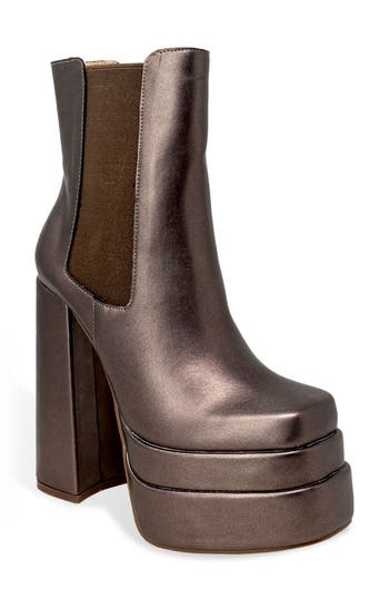 Chase & Chloe Chase And Chloe Double Platform Chunky Boot