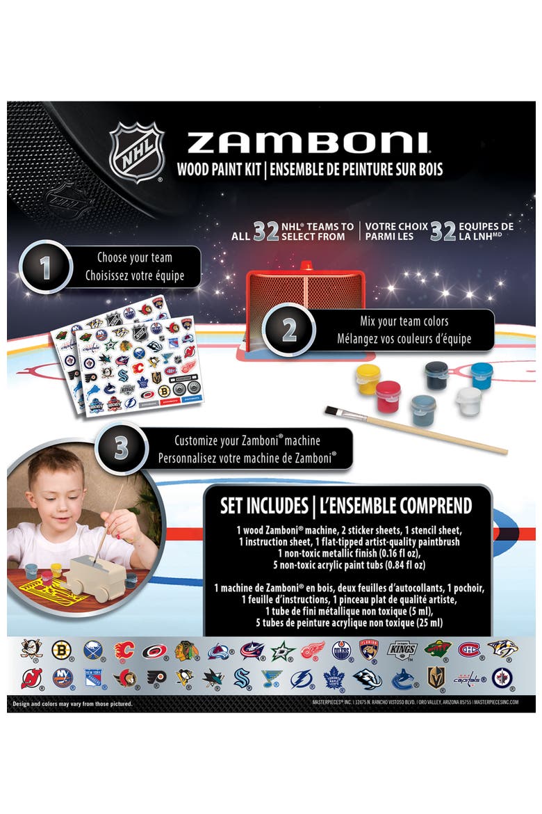 NHL - Zamboni Wood Paint Kit, Alternate, color, Multicolor