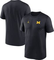 Jordan Brand Men's Jordan Brand Navy Michigan Wolverines 2025 Sideline Small Logo Legend Performance T-Shirt