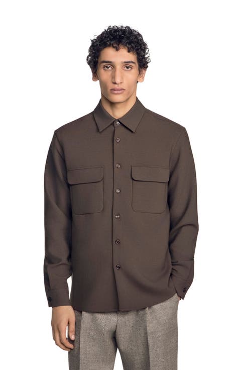 Shirt with patch pockets
