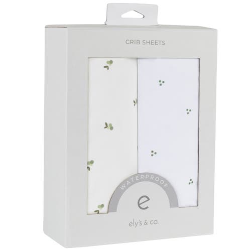 Ely's & Co. Patent Pending Waterproof Crib Sheet In Sage Berry