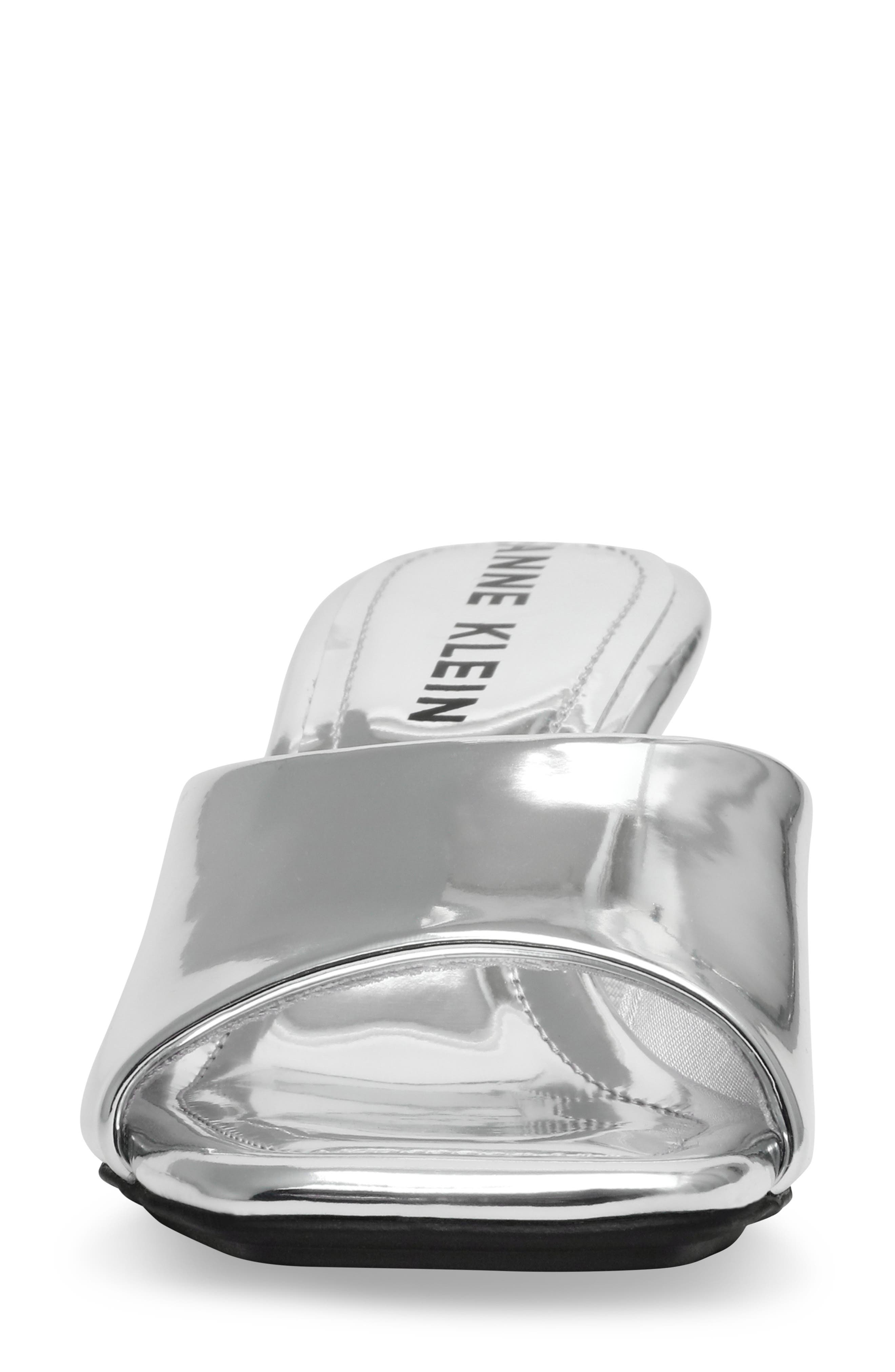 Anne Klein Jerilyn Slide Sandal, Alternate, color, Silver