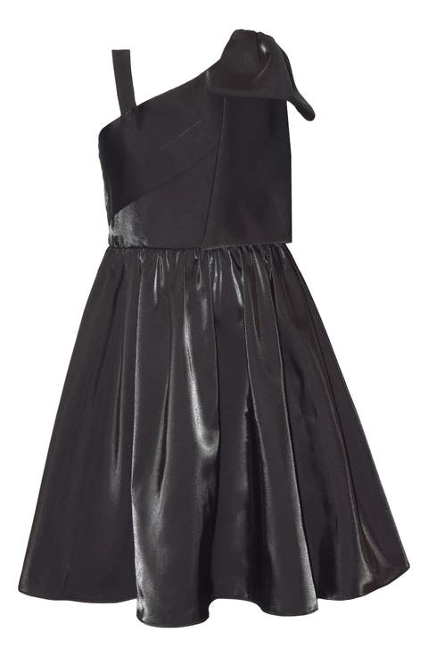 Kids' One Shoulder Shimmer Dress