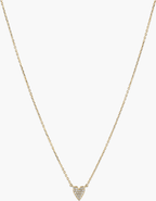 MEJURI Heart Pavé Diamond Necklace