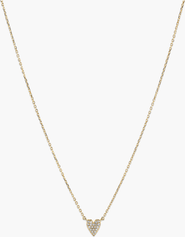 MEJURI Heart Pavé Diamond Necklace