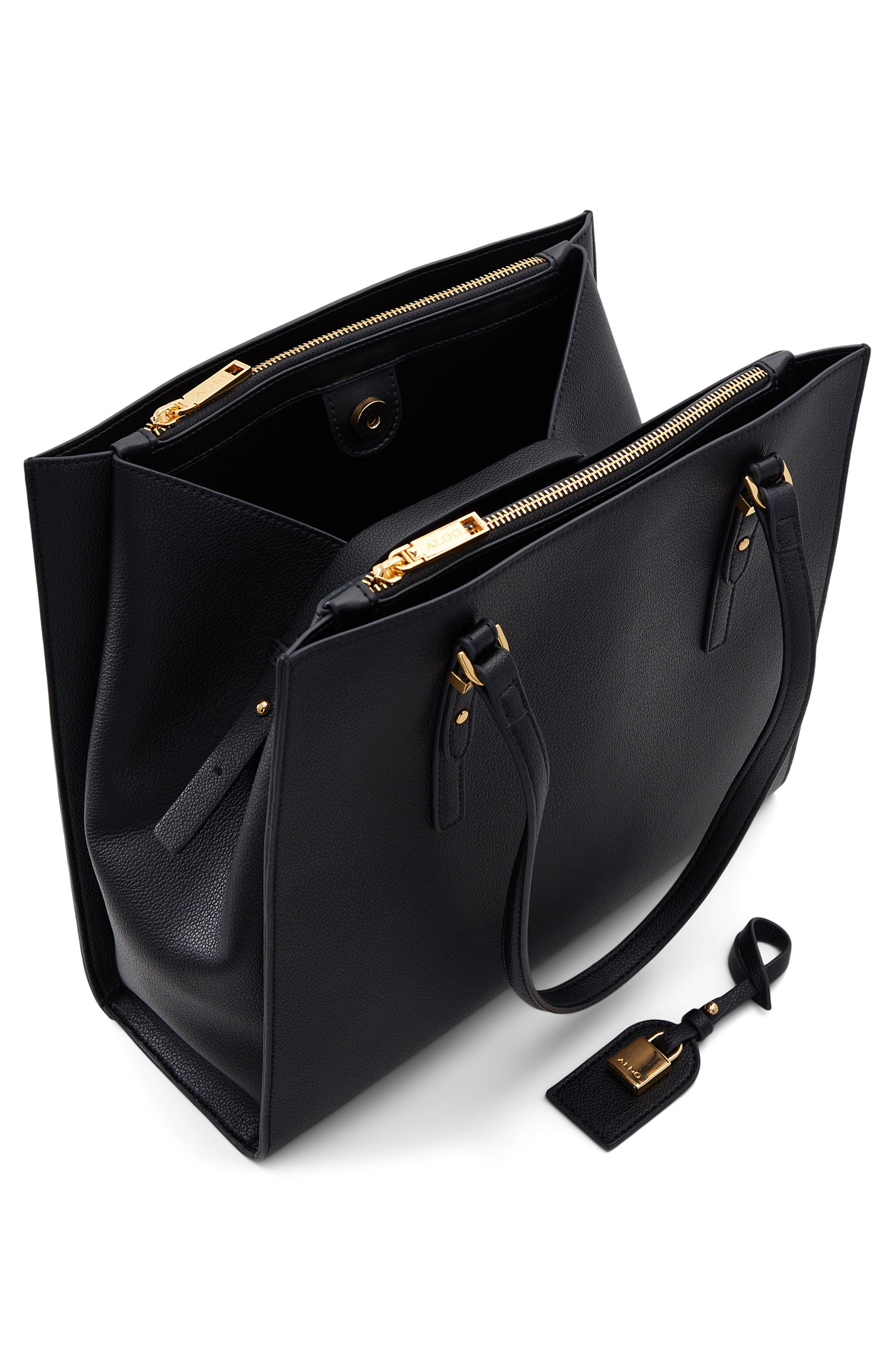 ALDO Feacan Faux Leather Tote, Alternate, color, 