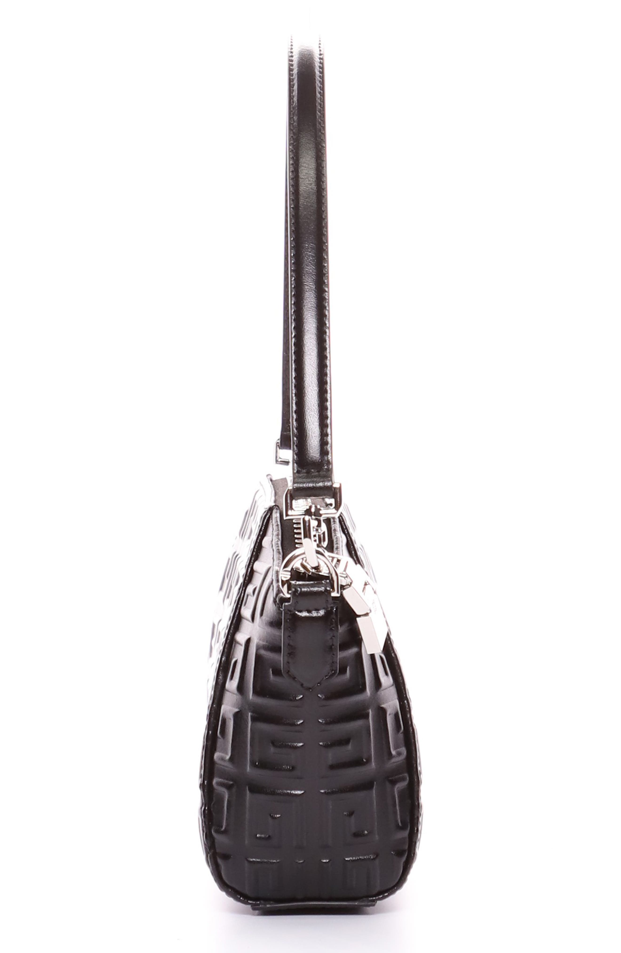 Givenchy Extra Small Antigona Logo Embossed Leather Bag, Alternate, color, 