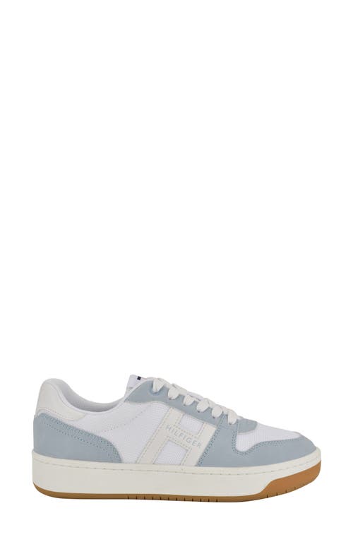 Tommy Hilfiger Women's Neenha Signature Logo Lace-up Sneakers In Atlantic Blue/cm White