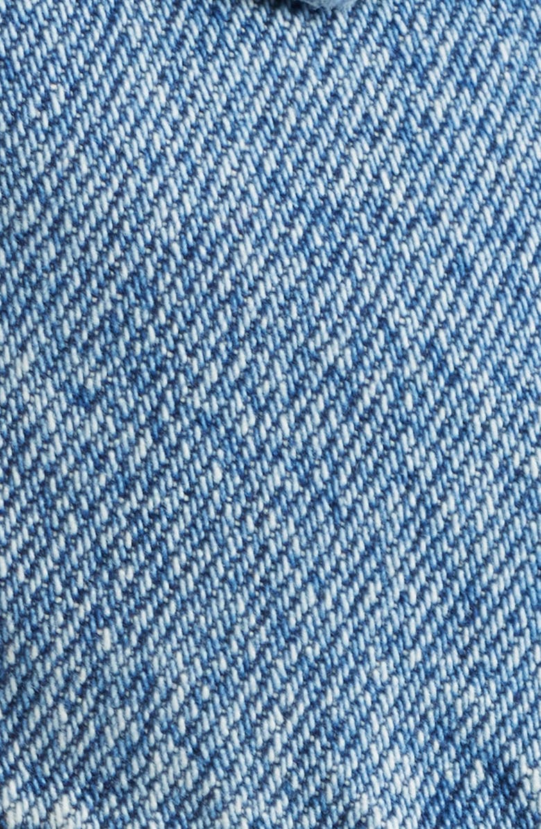 HIDDEN JEANS Faux Pearl Detail Denim Trucker Jacket, Alternate, color, Medium