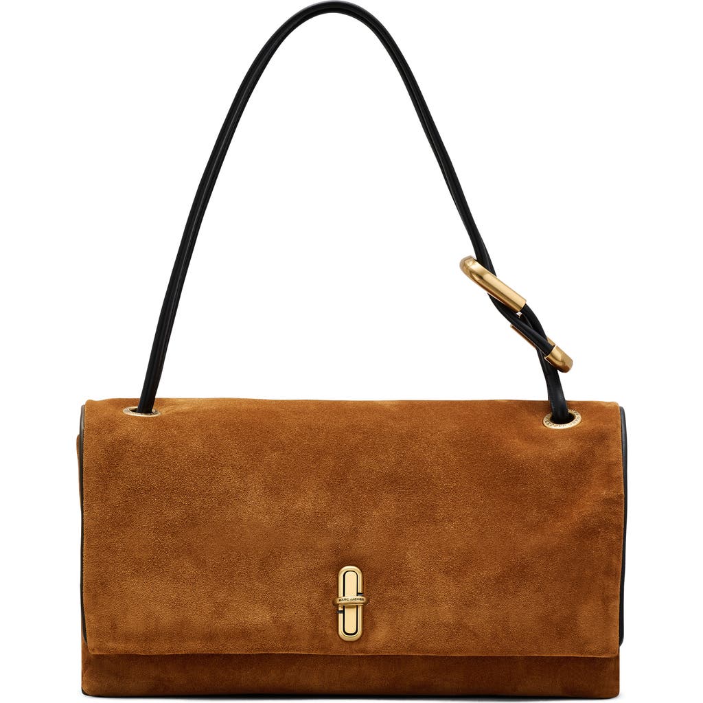 Marc Jacobs The Large Dual Suede Shoulder Bag In Brown