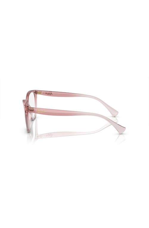 Ralph 55mm Cat Eye Optical Glasses In Pink