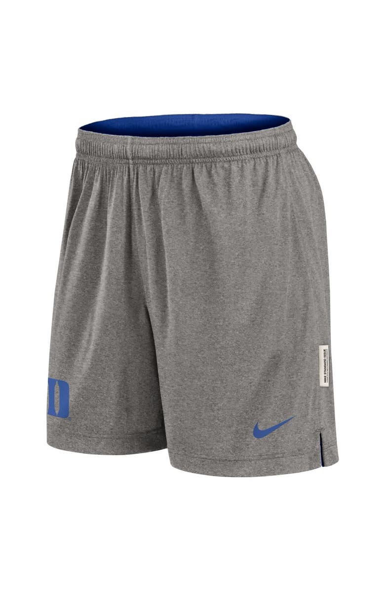 Nike Men's Nike Royal/Heather Gray Duke Blue Devils Player Reversible Shorts, Alternate, color, Royal