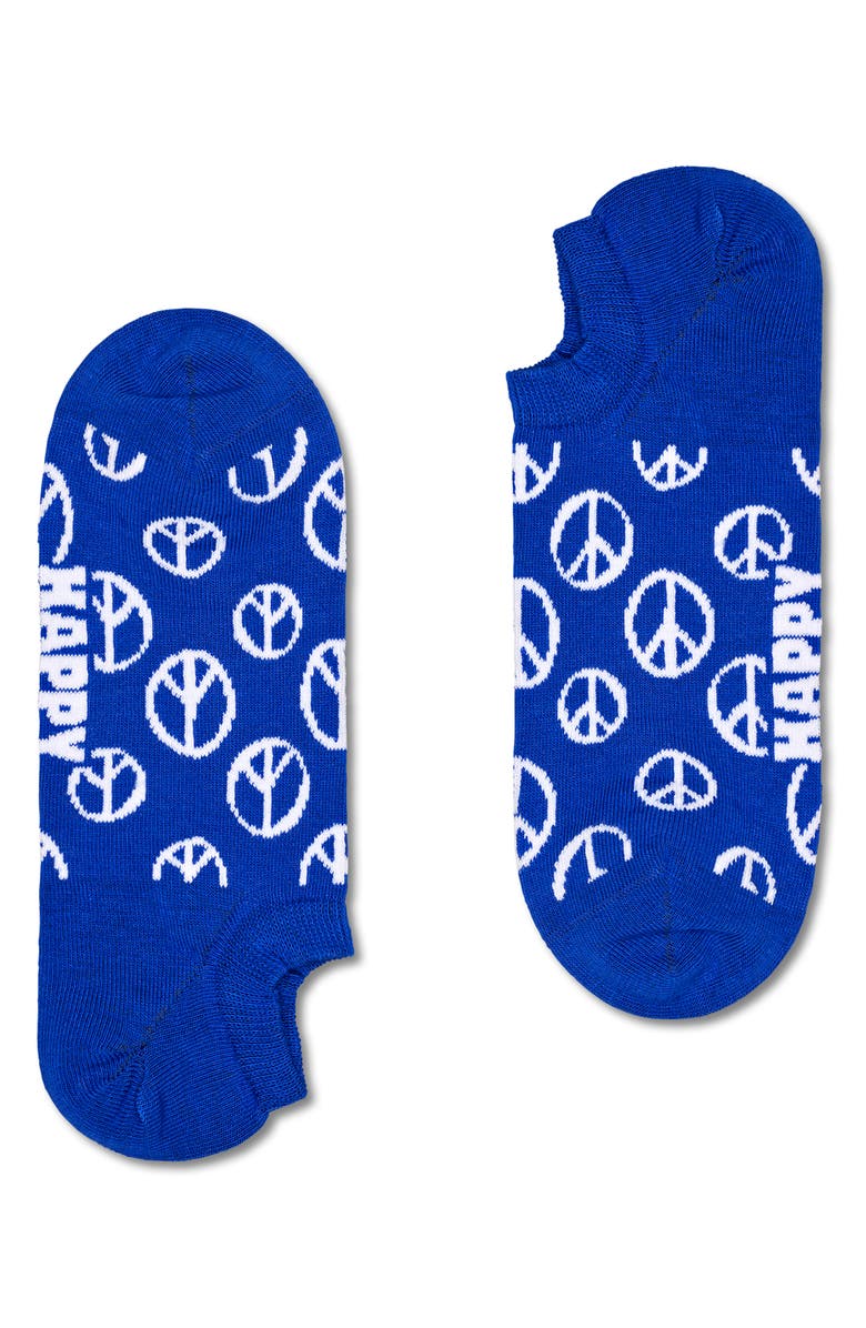 Happy Socks Peace Assorted 3-Pack No-Show Socks, Alternate, color,