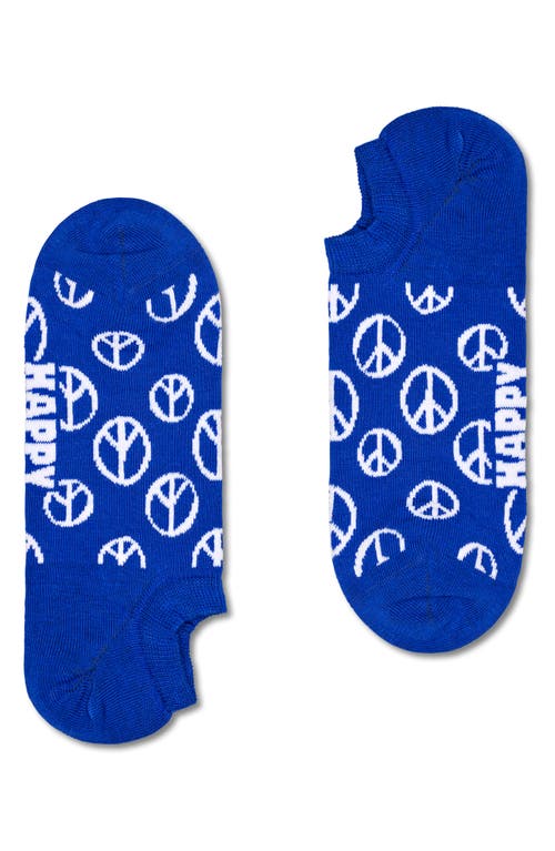 Happy Socks Peace Assorted 3-pack No-show Socks In Blue