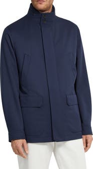 ZEGNA Water Repellent Microfiber Twill Field Jacket