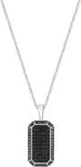 EFFY Spinel Pavé Tag Pendant Necklace