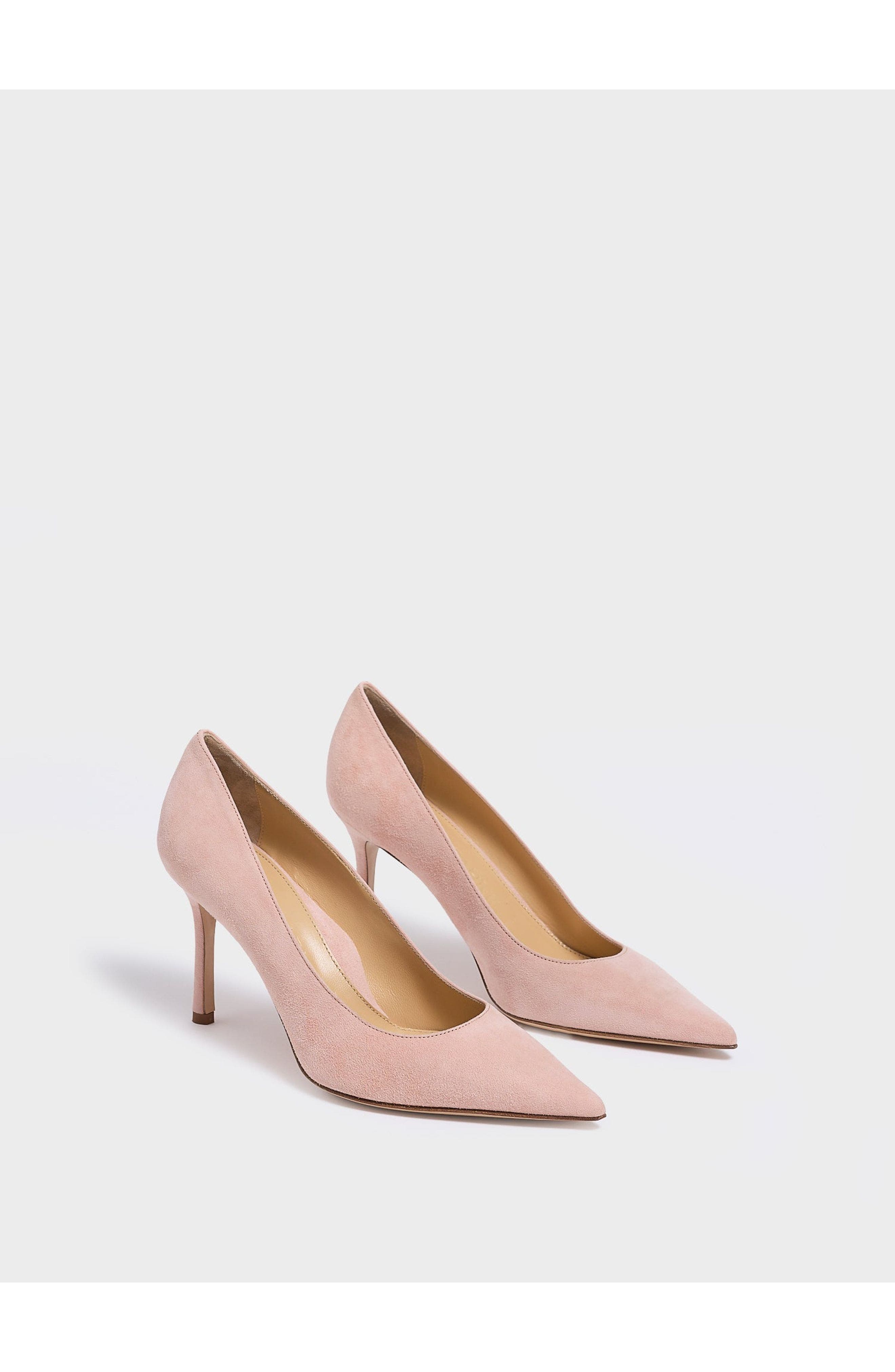 MARION PARKE Classic Pump 85 | Suede, Alternate, color, Powder
