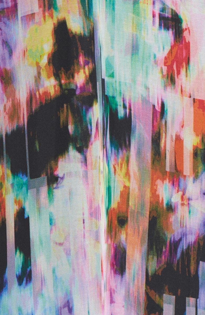 Chetta B Mixed Media Maxi Dress, Alternate, color, 