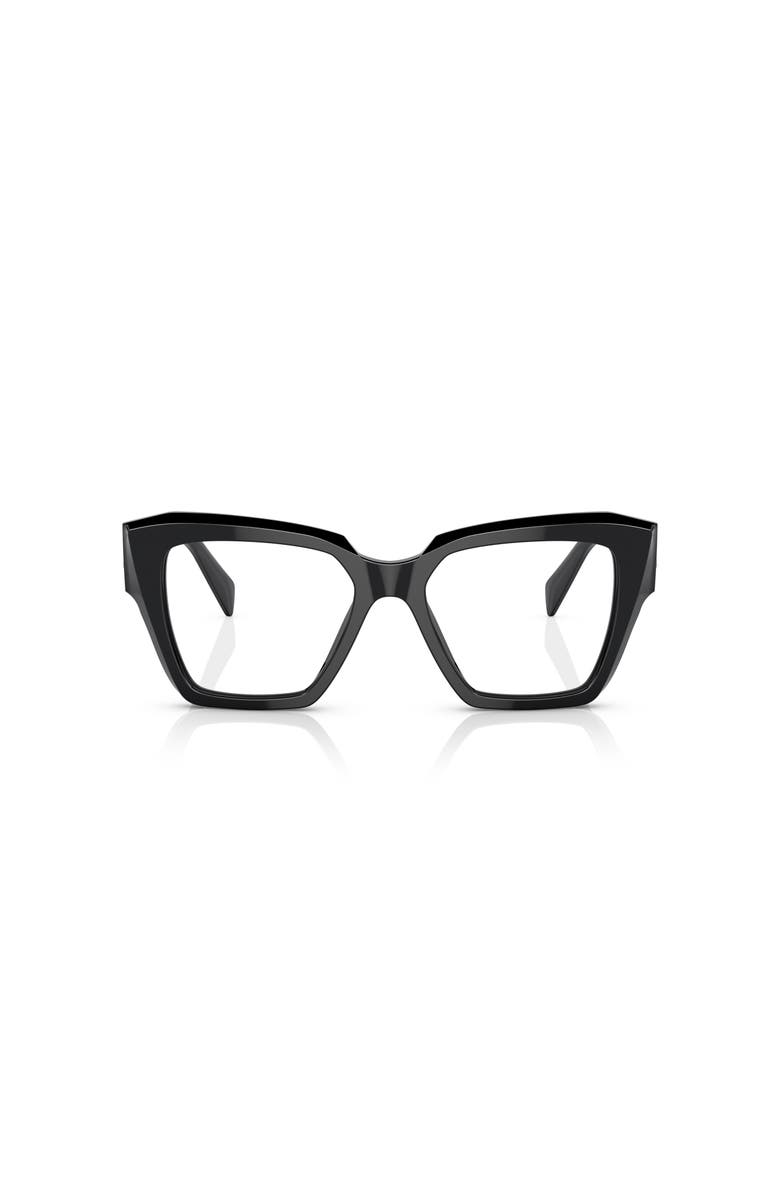 Prada 51mm Square optical glasses, Alternate, color, Black