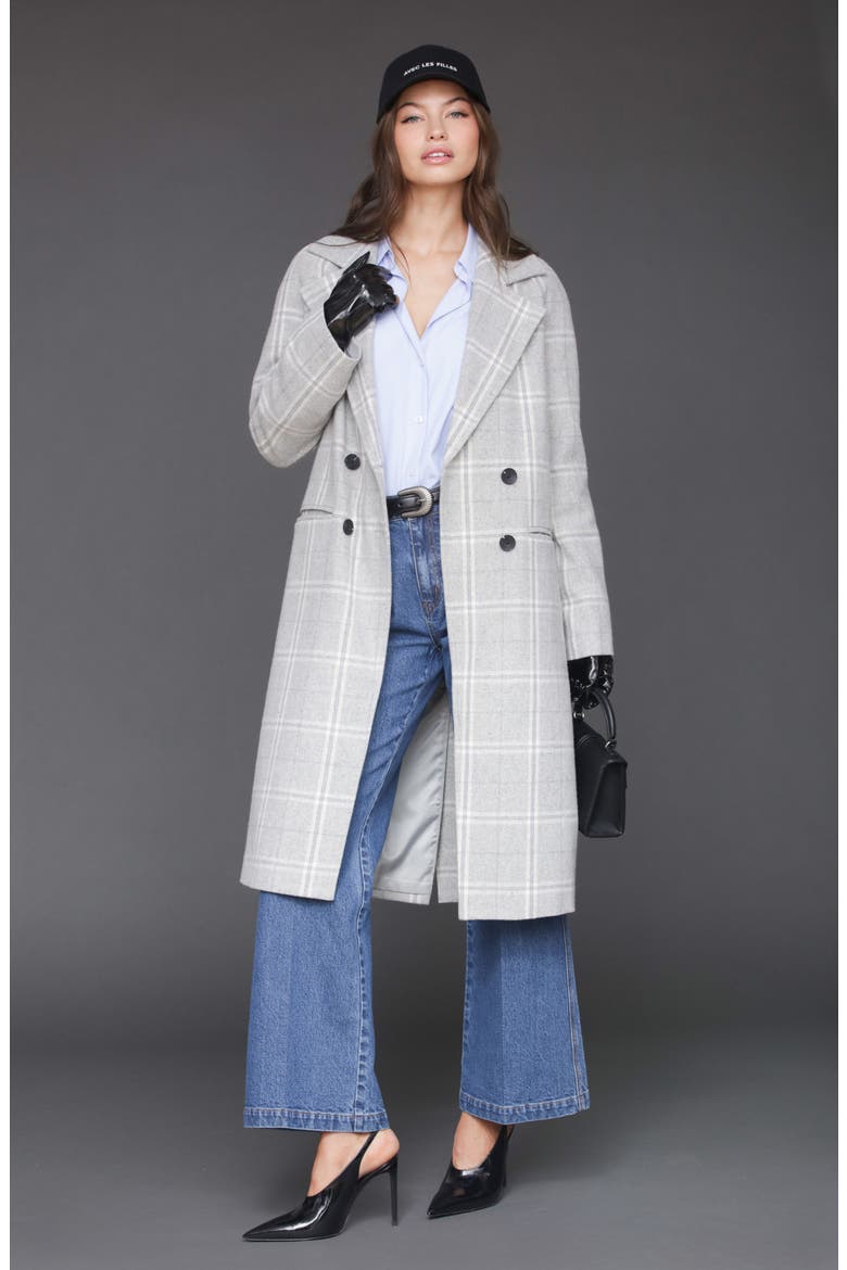 Walker Raglan Coat, Alternate, color, LIGHT GREY PLAID