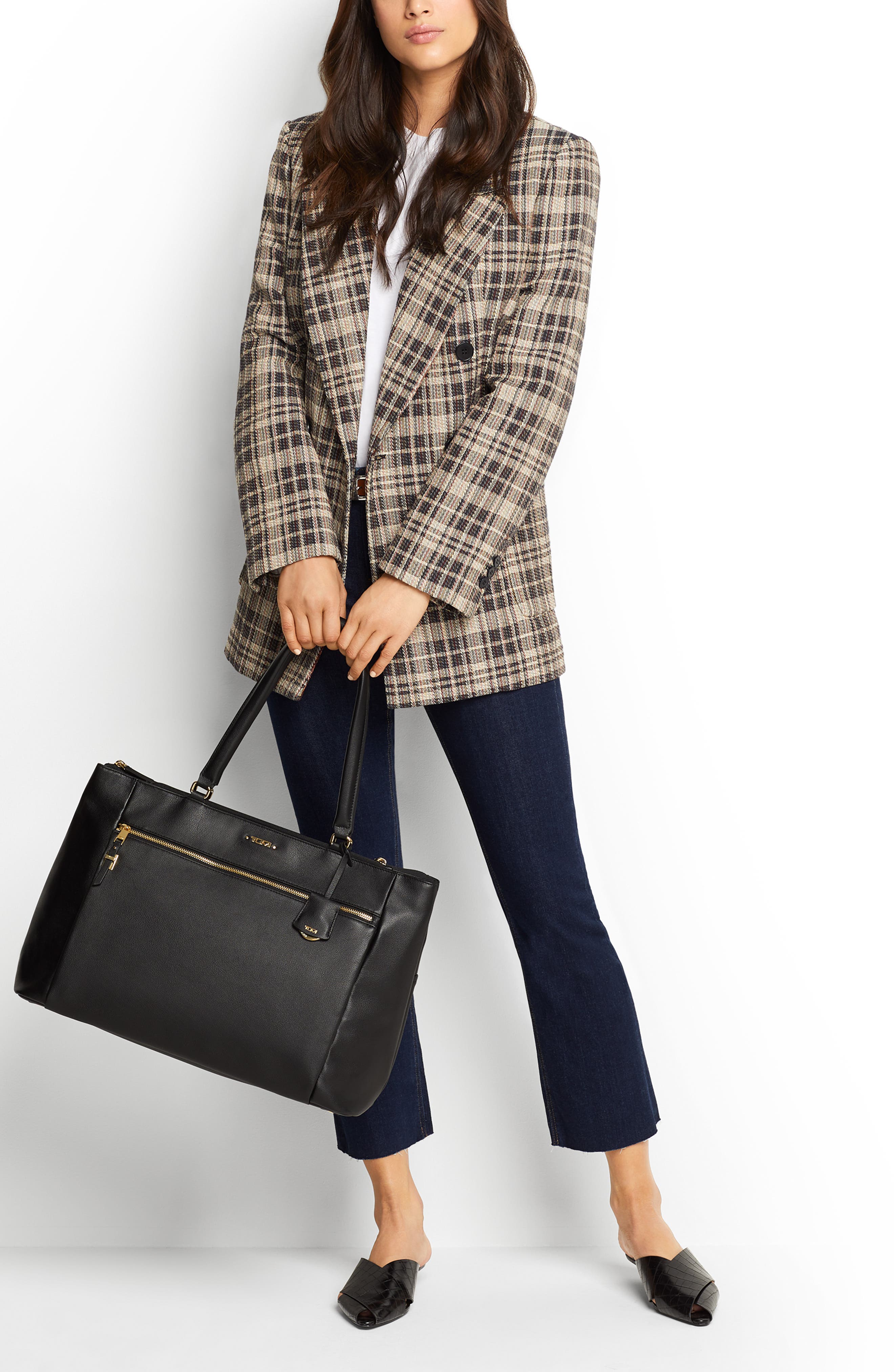 TUMI Voyageur Sheryl Leather Business Tote, Alternate, color, 