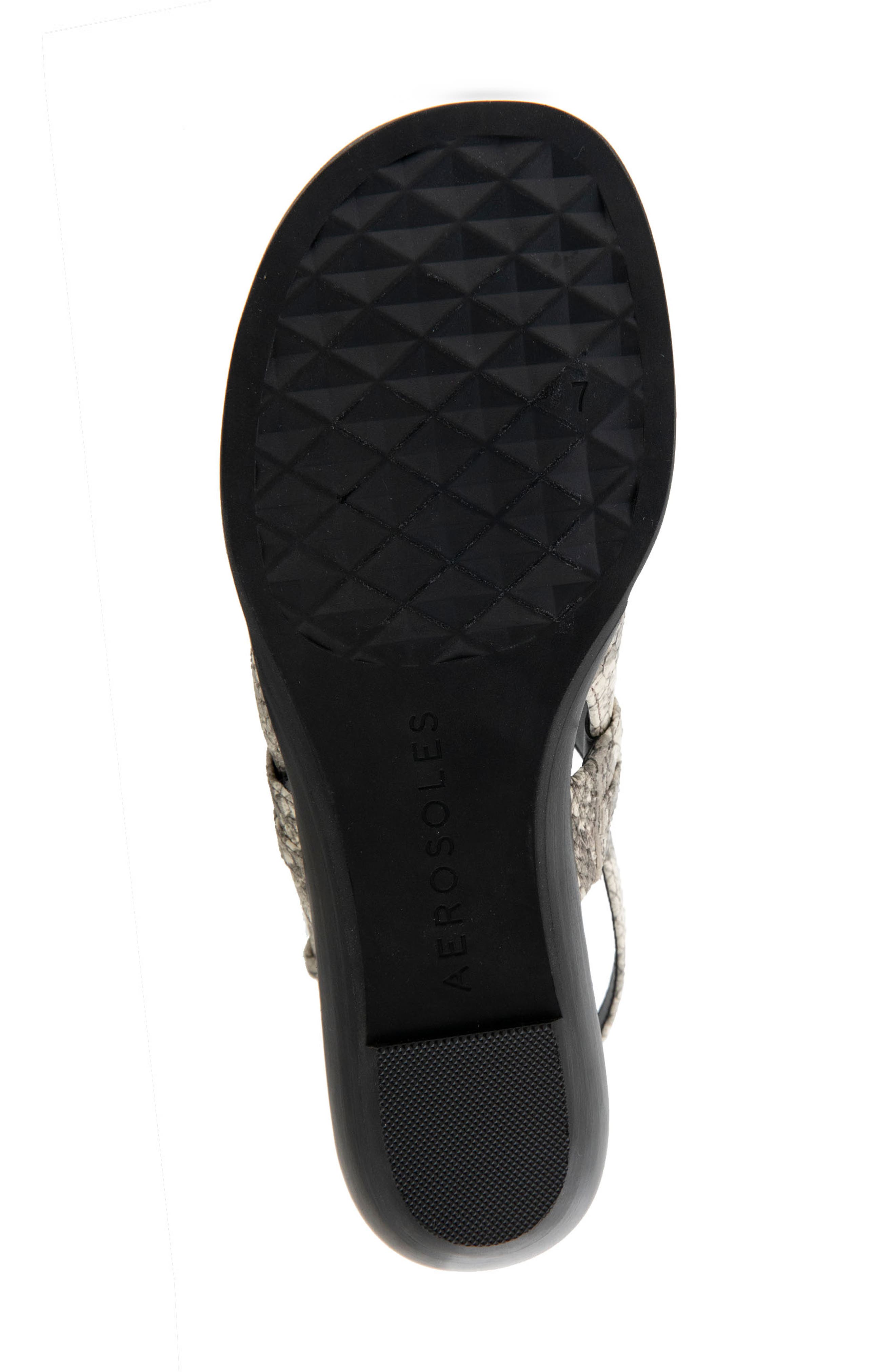 Aerosoles Gemal Slingback Sandal, Alternate, color, Roccia Embossed Snake Leather
