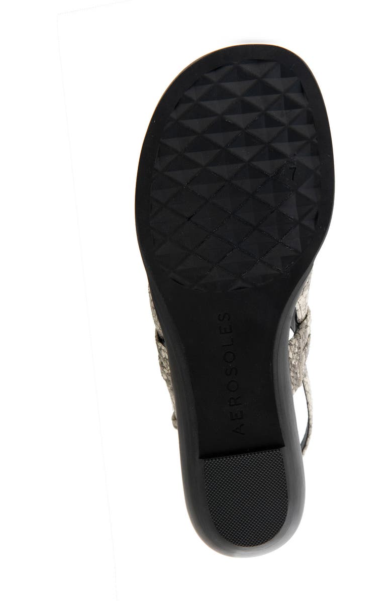 Aerosoles Gemal Slingback Sandal, Alternate, color, Roccia Embossed Snake Leather