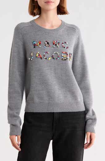 Gem Logo Merino Wool Knit Crewneck Top