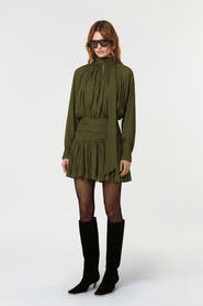 NICHOLAS Courtney Front Neck Tie Mini Dress