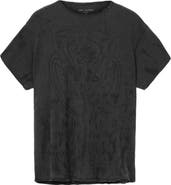 John Varvatos Relaxed Fit Raw Edge Organic Cotton T-Shirt
