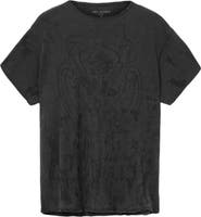 John Varvatos Relaxed Fit Raw Edge Organic Cotton T-Shirt