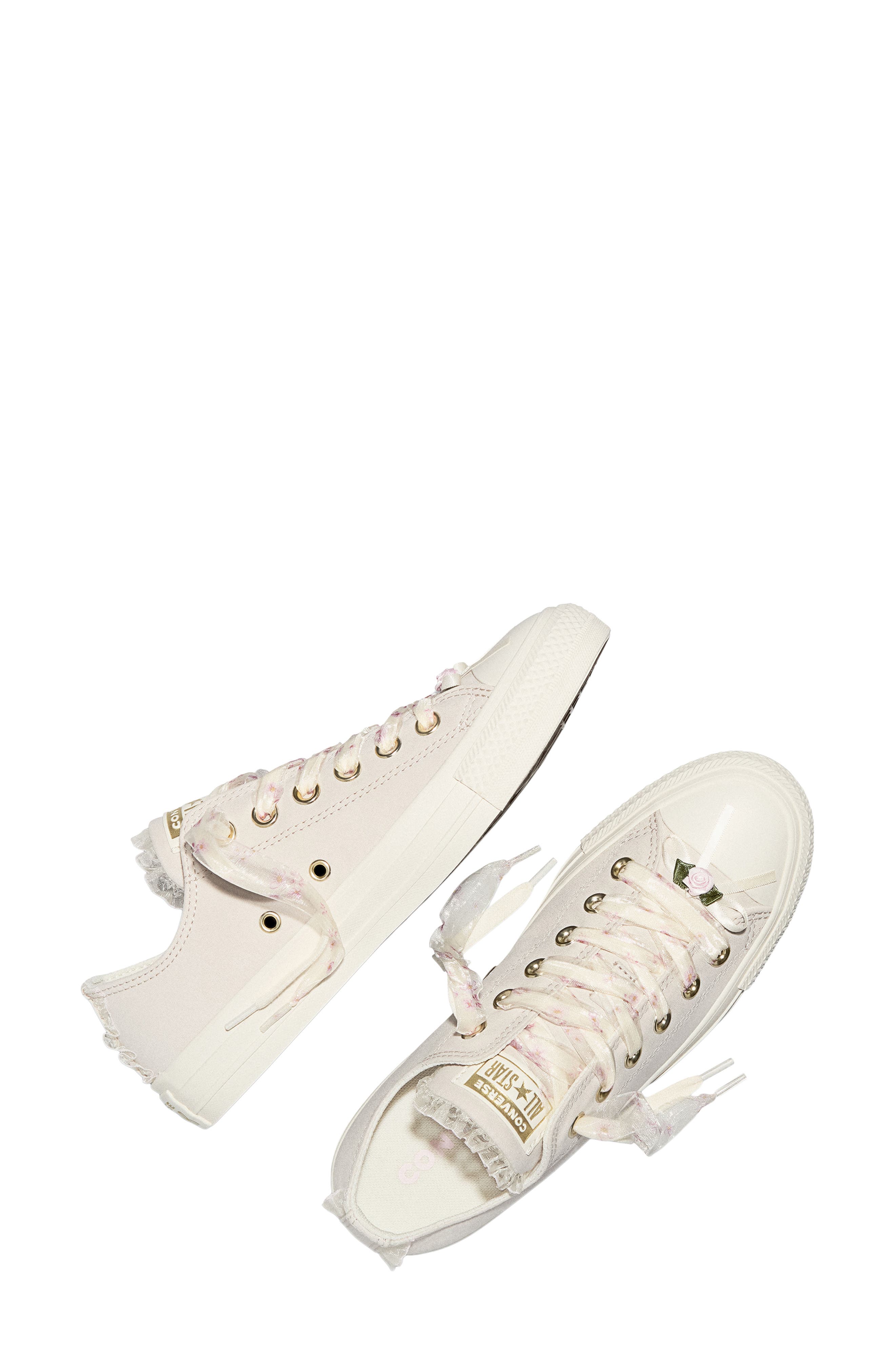 Gender Inclusive Chuck Taylor All Star Low Top Sneaker, Alternate, color, CLASSIC ECRU/EGRET/ROSE