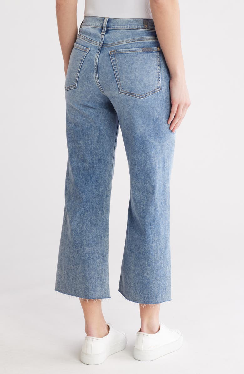7 For All Mankind Cropped Alexa Vintage Fray Hem Jeans, Alternate, color,