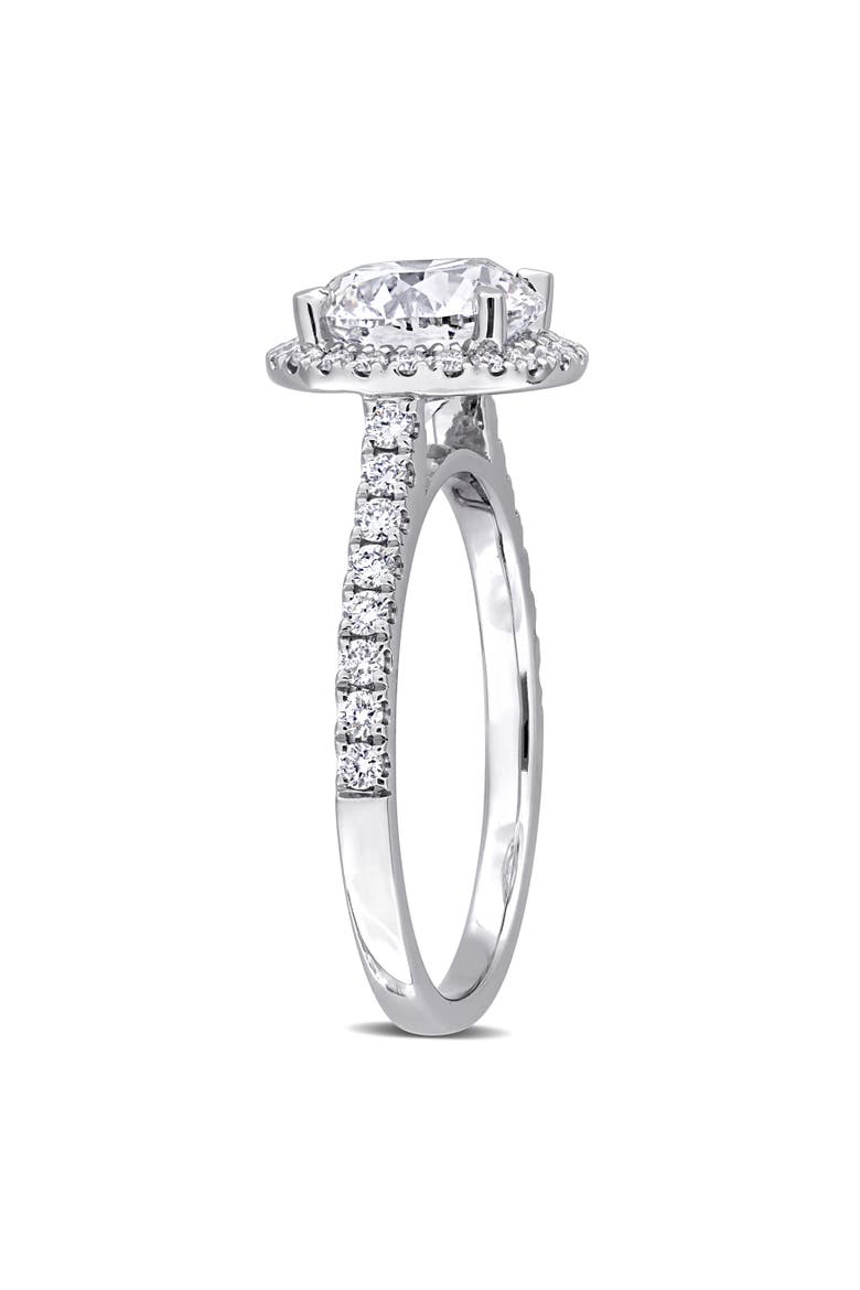 2-3/8 CTW Lab-Grown Diamond Halo Ring 14k, Alternate, color, White Gold