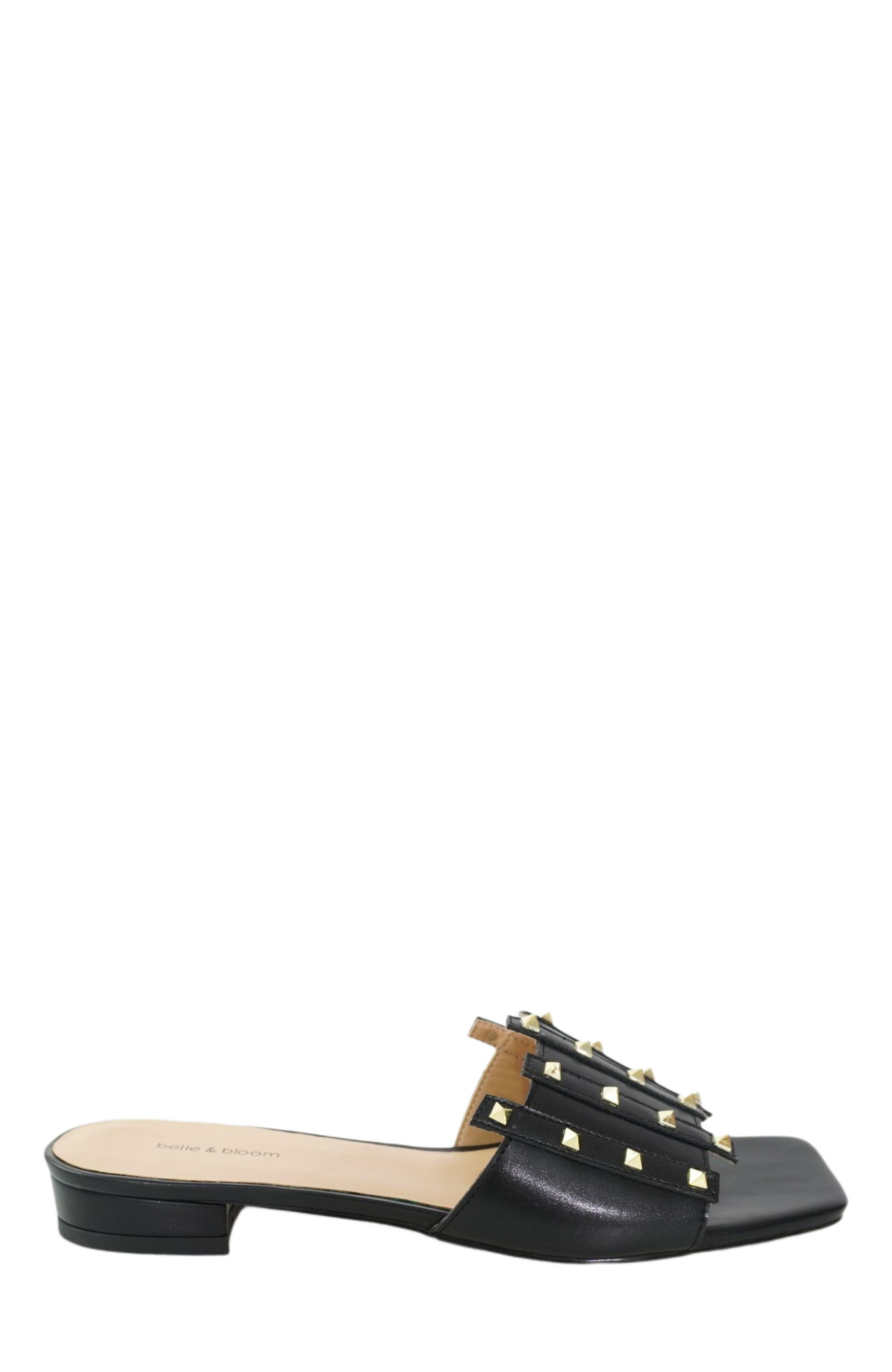 Belle & Bloom Until We Meet Stud Slide, Main, color, Black