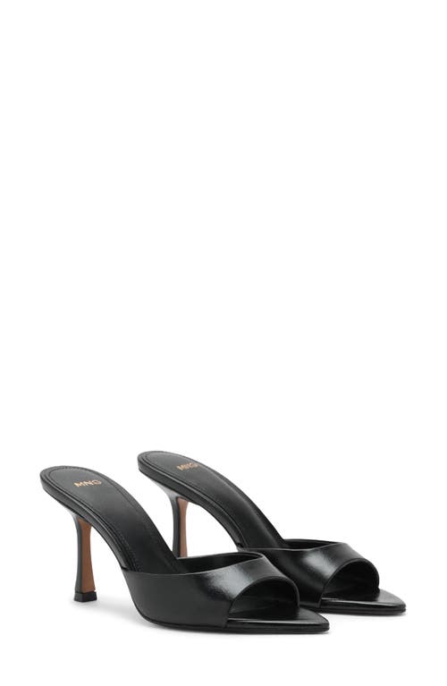 Mango Pointed Toe Slide Sandal In Multi