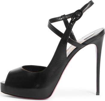 Jenlove Ankle Strap Peep Toe Stiletto