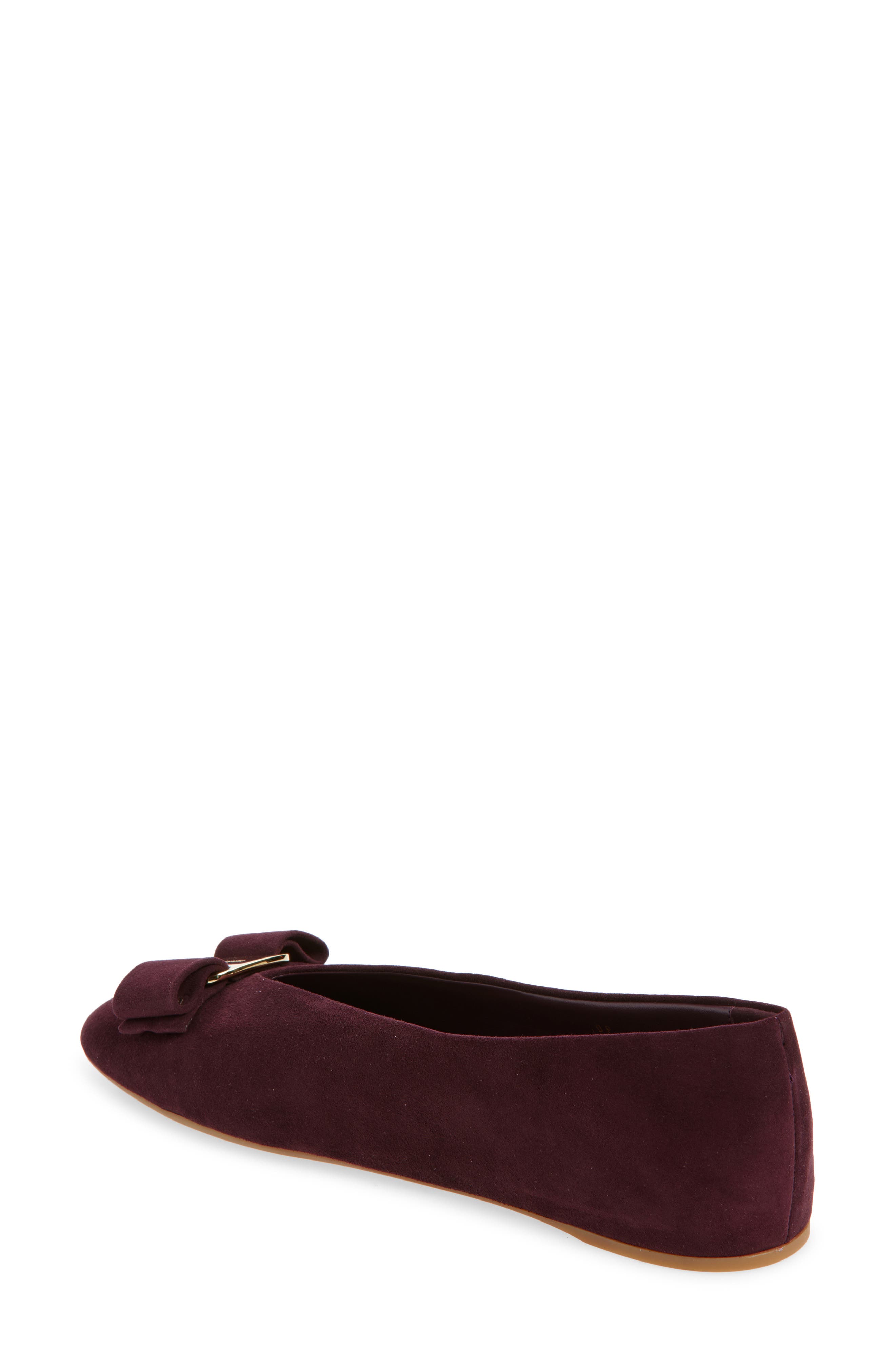FERRAGAMO Vanna Ballet Flat, Alternate, color, Oxblood