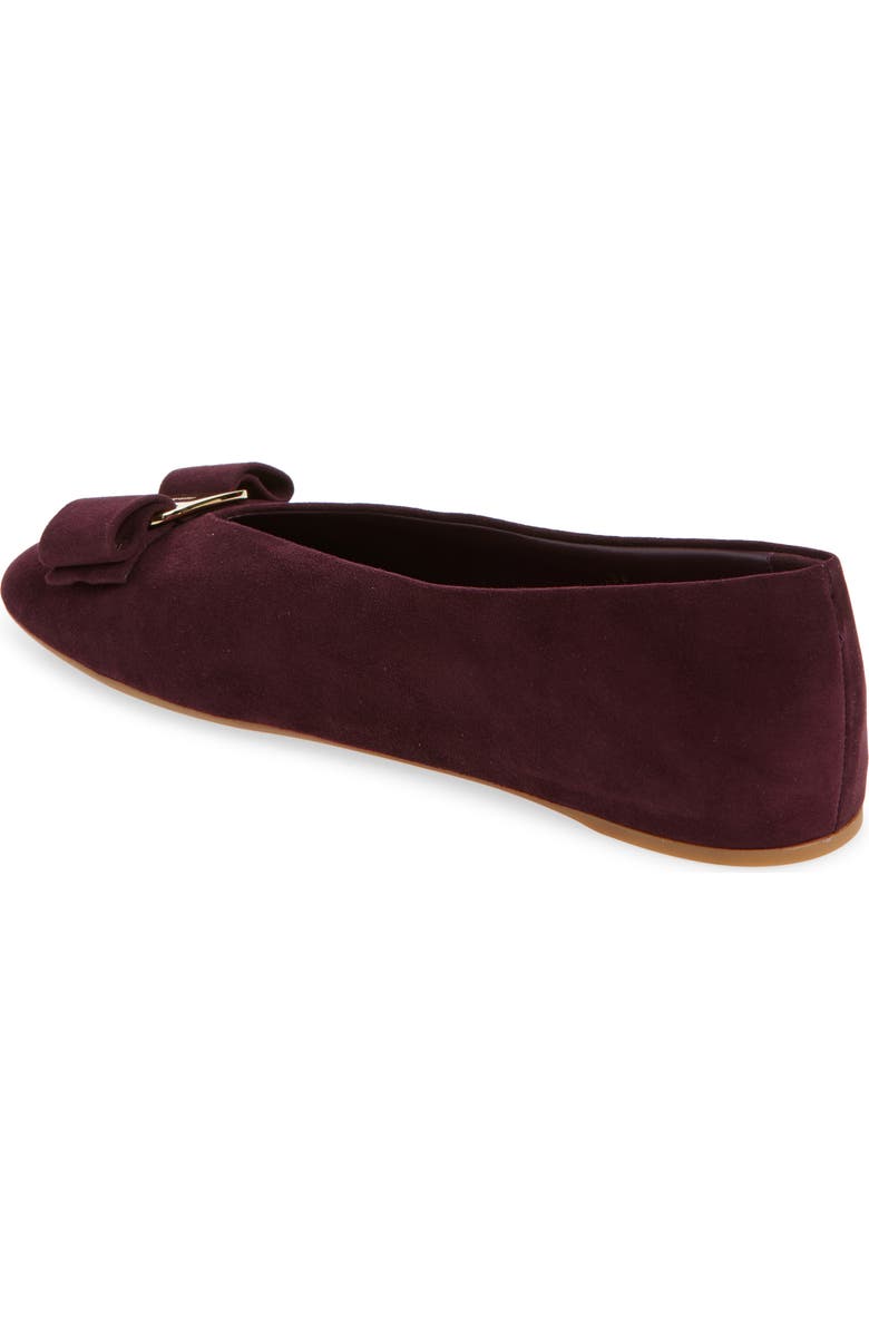 FERRAGAMO Vanna Ballet Flat, Alternate, color, Oxblood