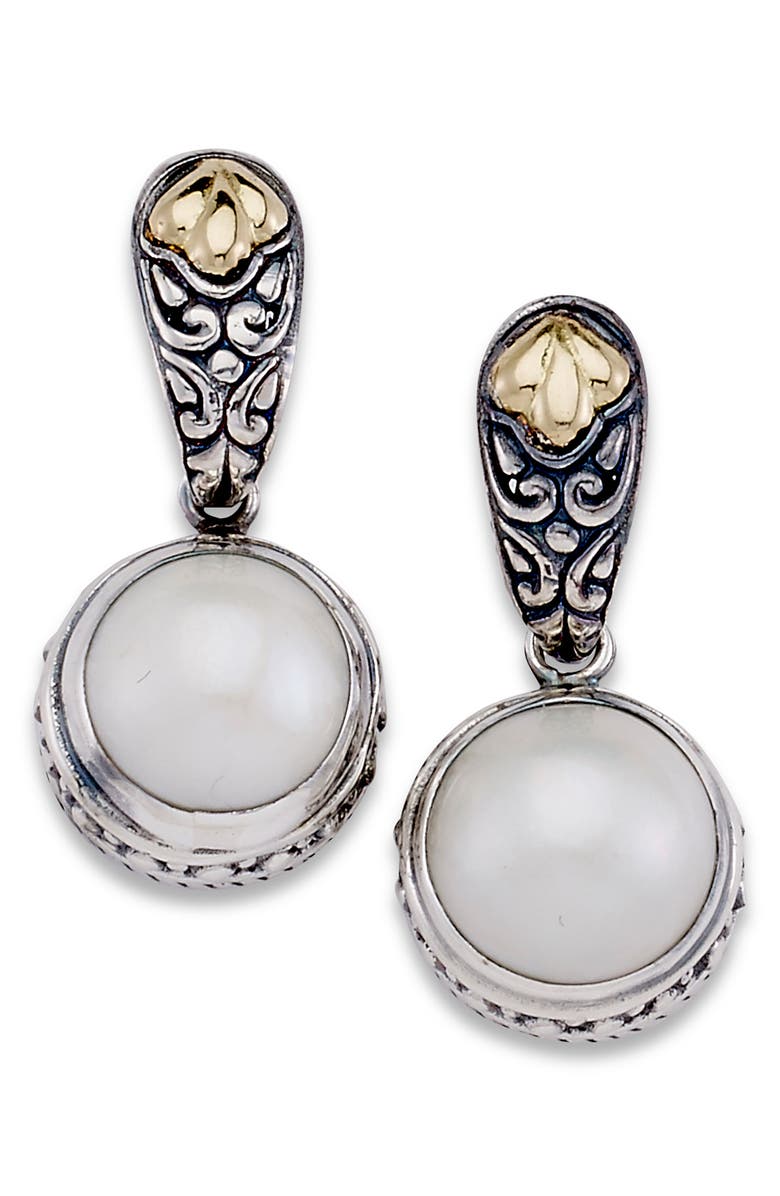 SAMUEL B. Mabe Freshwater Pearl Drop Earrings, Main, color, White