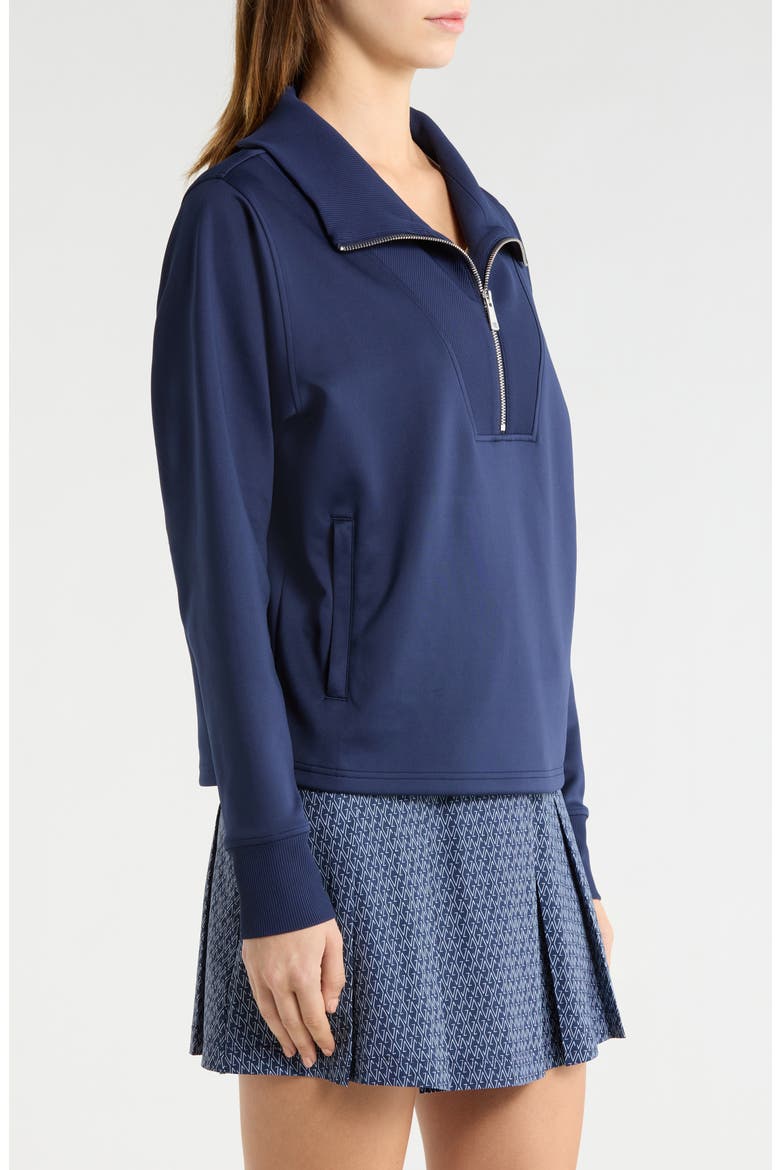 Wren Quarter Zip Top, Alternate, color, MALTESE BLUE