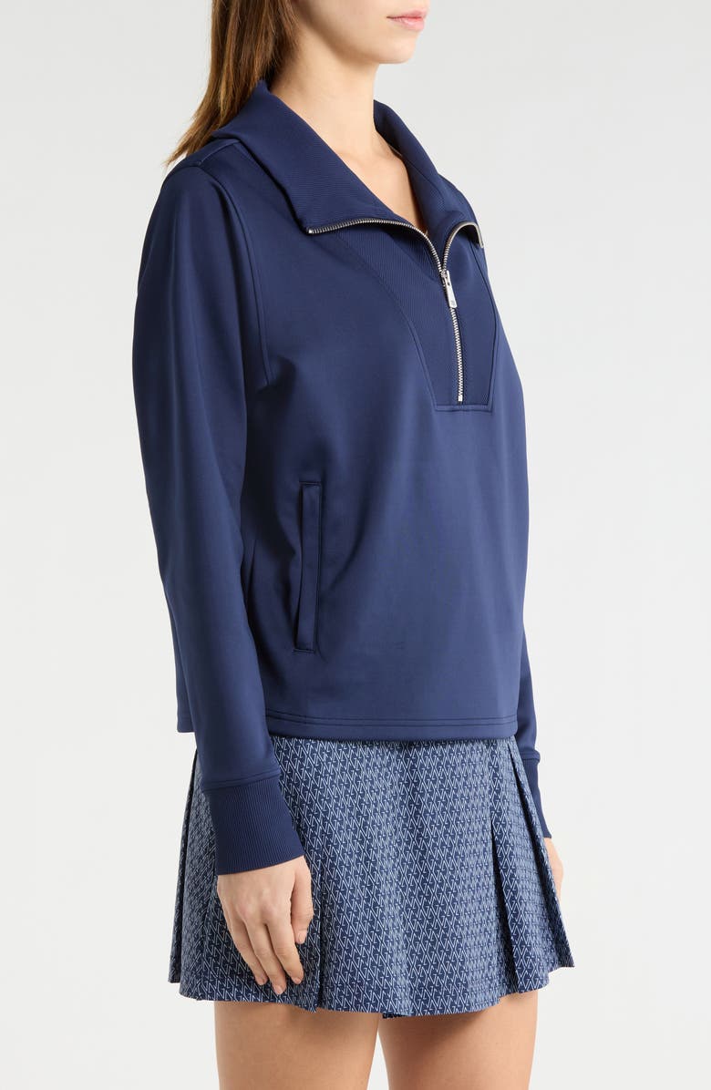 Greyson Wren Quarter Zip Top, Alternate, color, Maltese Blue