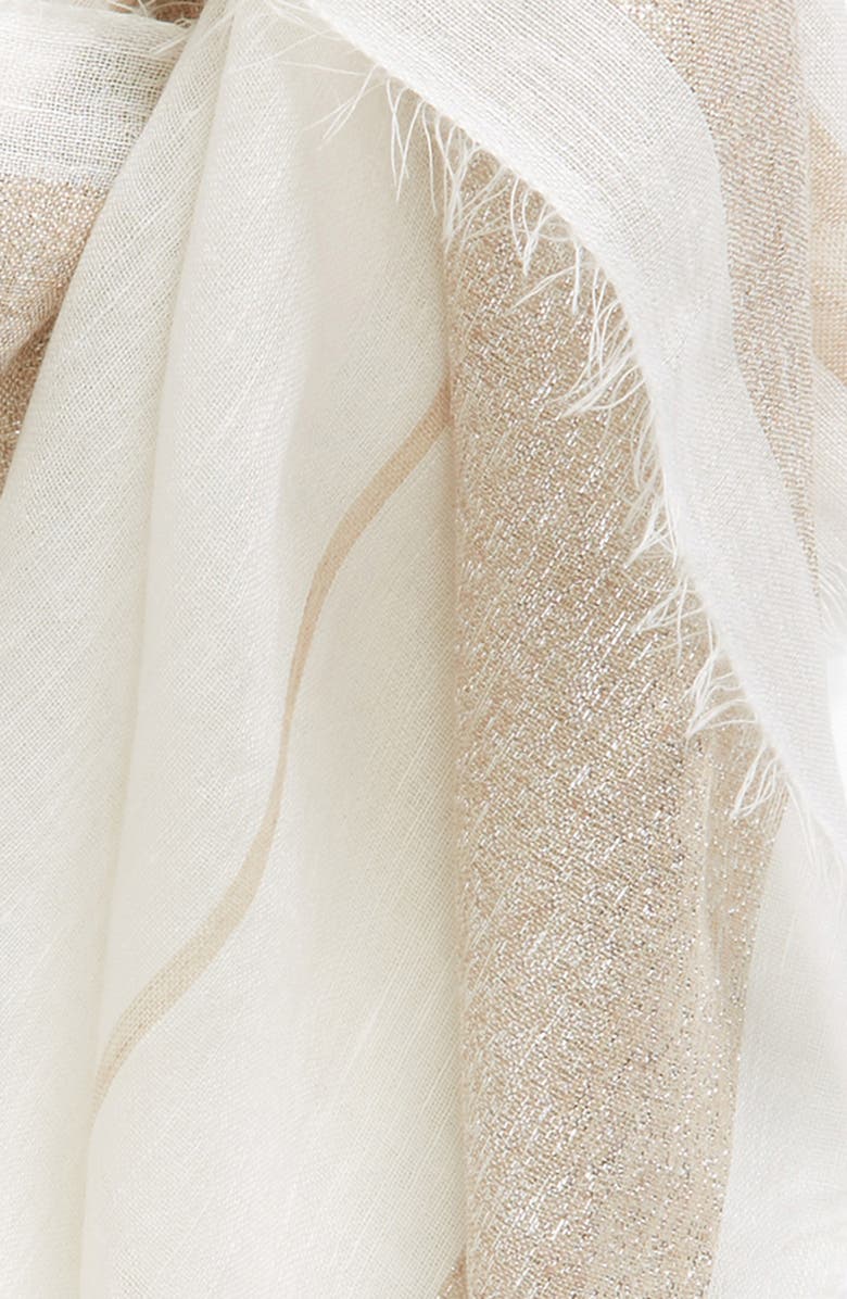 JANE CARR The Solitaire Metallic Long Scarf, Alternate, color, 