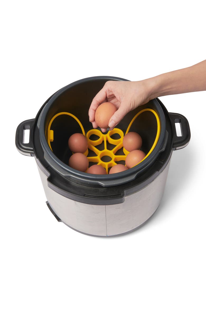 CUISIPRO Silicone Egg Rack, Alternate, color, Yellow