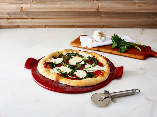 Emile Henry Made In France Flame Individual Pizza Stone, 10", Set Of 2, Figue In Figue