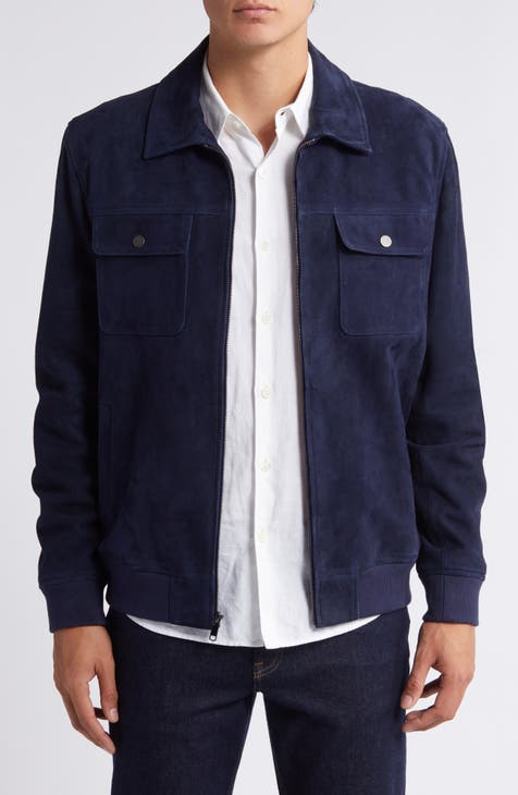 Nordstrom mens suede jacket best sale