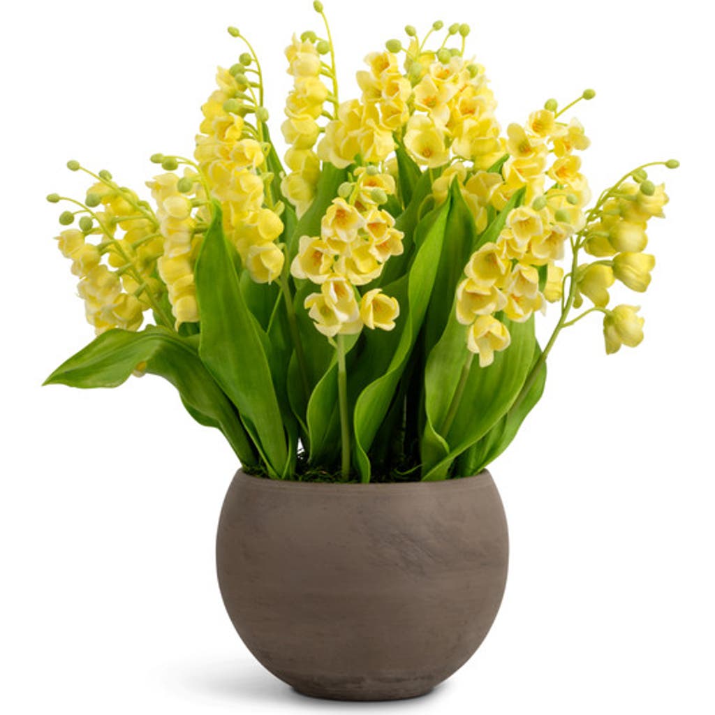 Cocobella Veda Realtouch Muguet Arrangement In Yellow