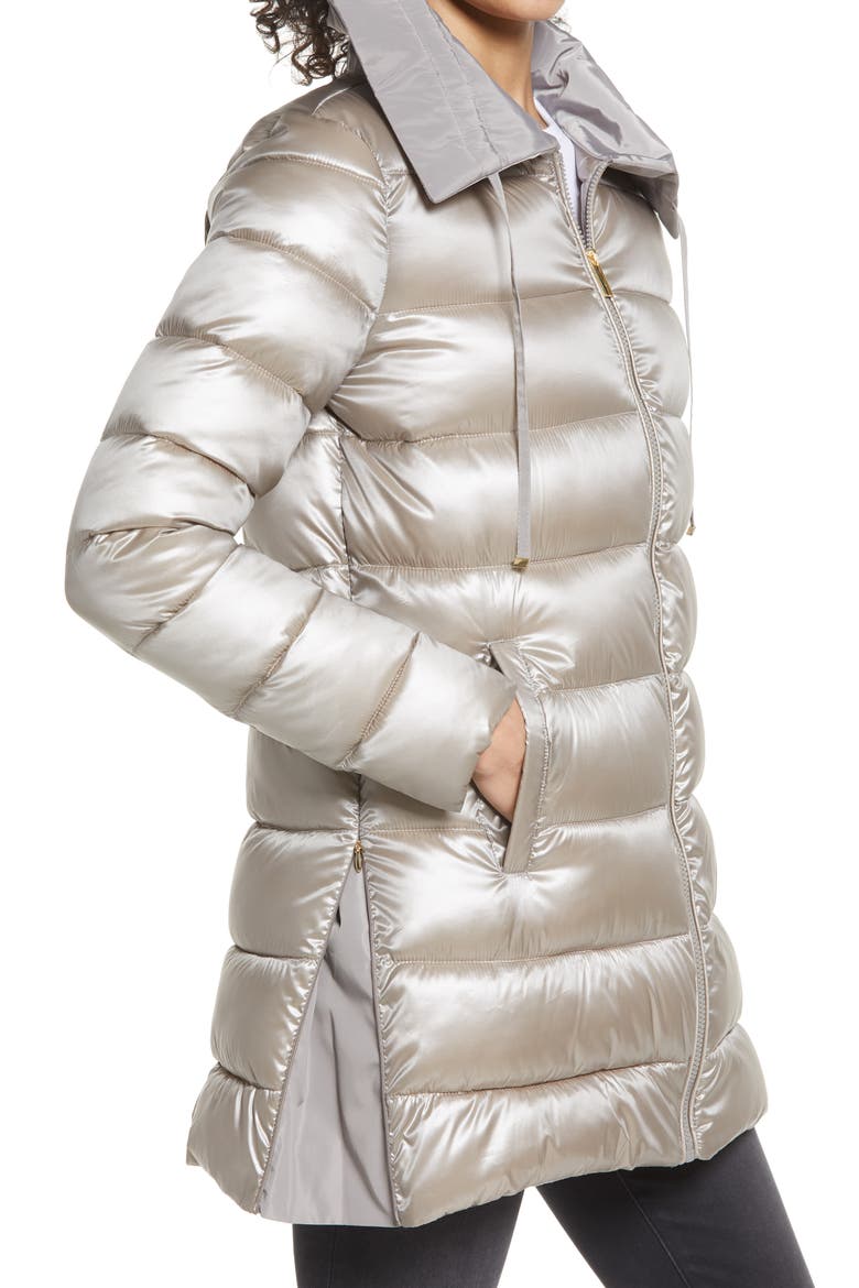 Packable Water Repellent Puffer Jacket, Alternate, color, MOONSTONE
