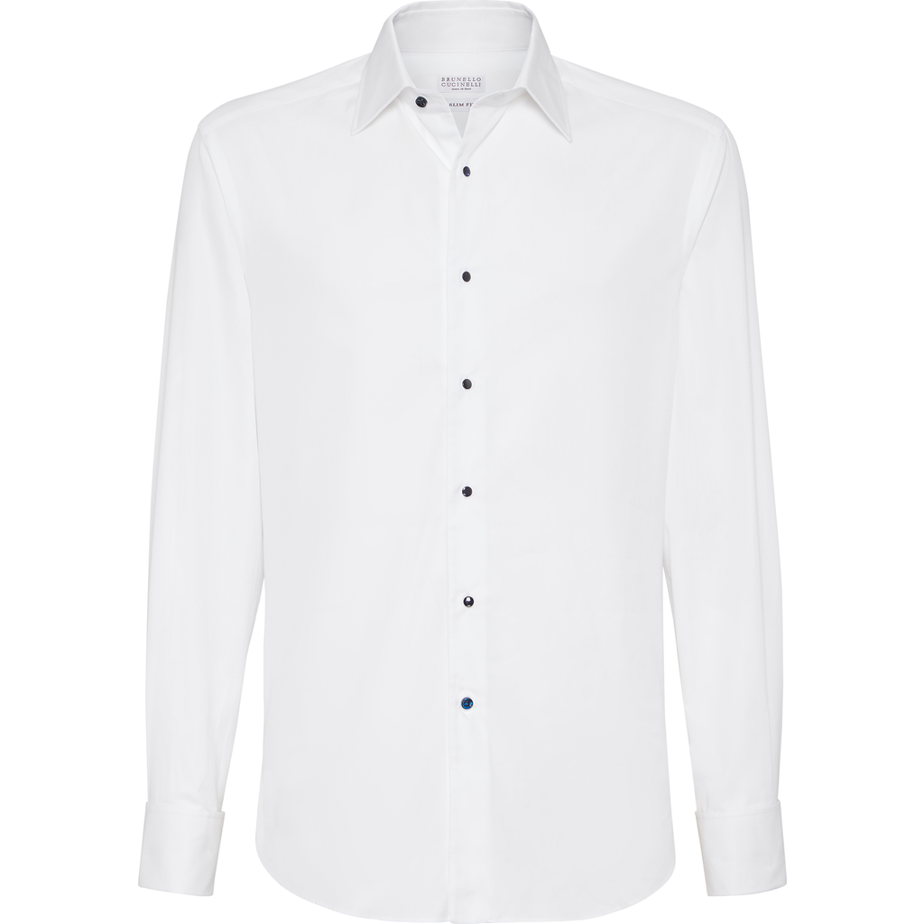 Brunello Cucinelli Cotton Shirt In White