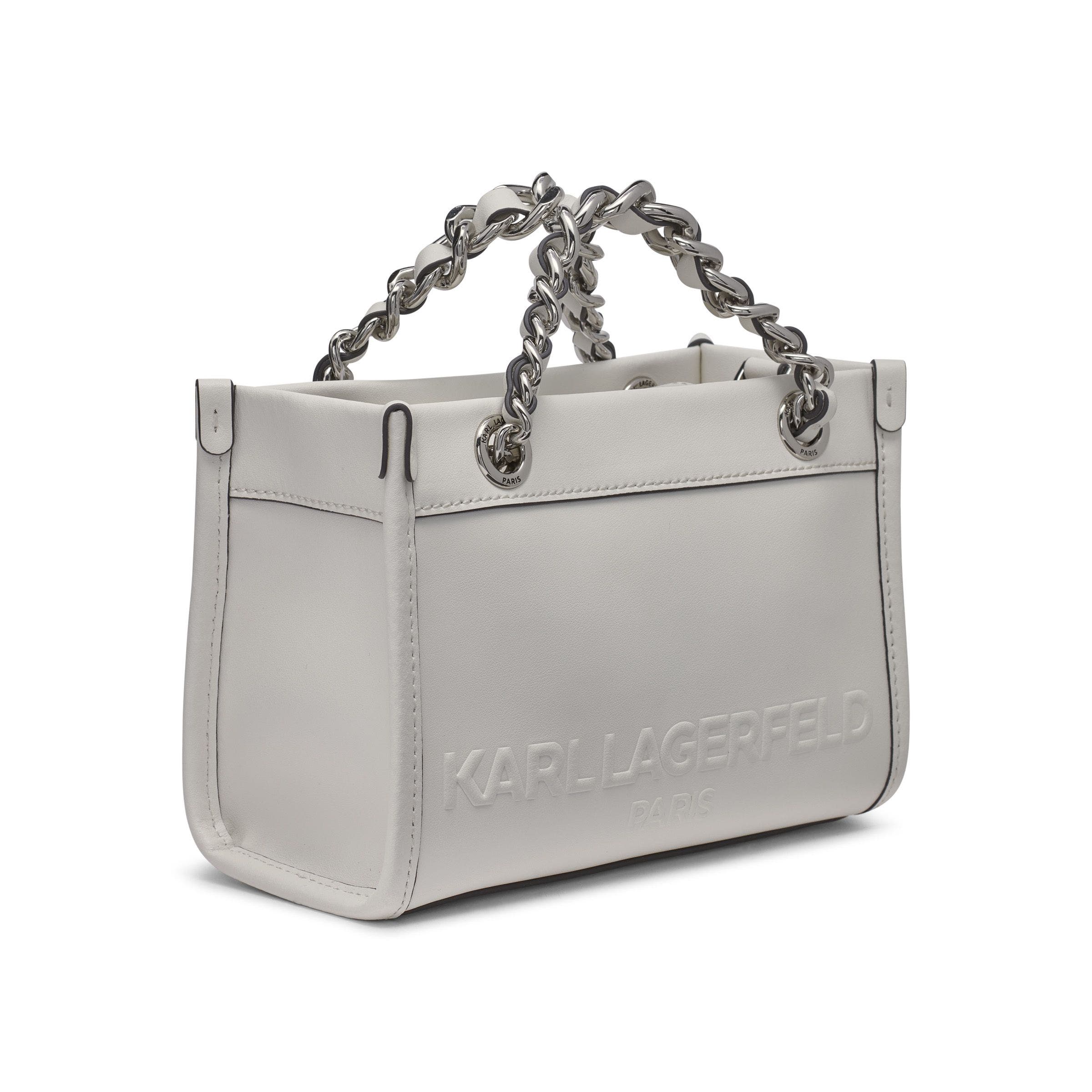 KARL LAGERFELD PARIS Savoie Crossbody, Alternate, color, Wntr Wht/Silvr